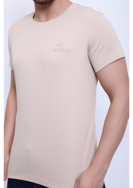 Unisex Bisiklet Yaka Nakışlı T-Shirt modelleri