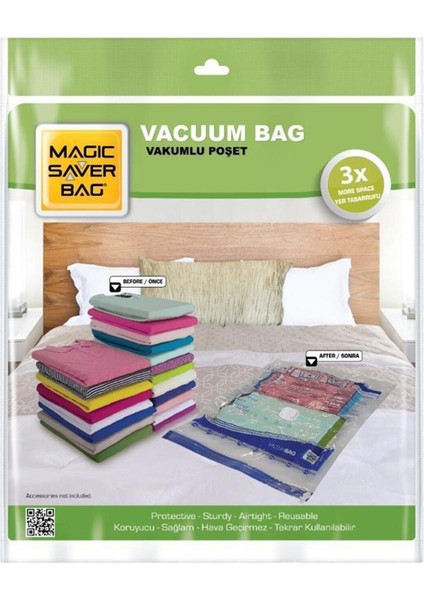 Magic Saver Bag 2'li Xxlarge Vakumlu Poşet Seti (80X100 Cm) fiyatları