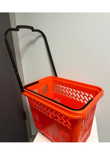 54 Lt Tekerlekli Plastik Alışveriş Market Sepeti fiyatları