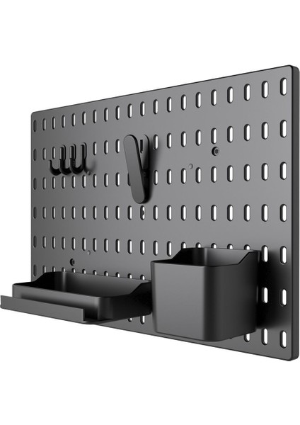 Çok Amaçlı Pano Organizatör Set 1 ( 28 x 40 cm ) Siyah - Yapışkanlı modelleri