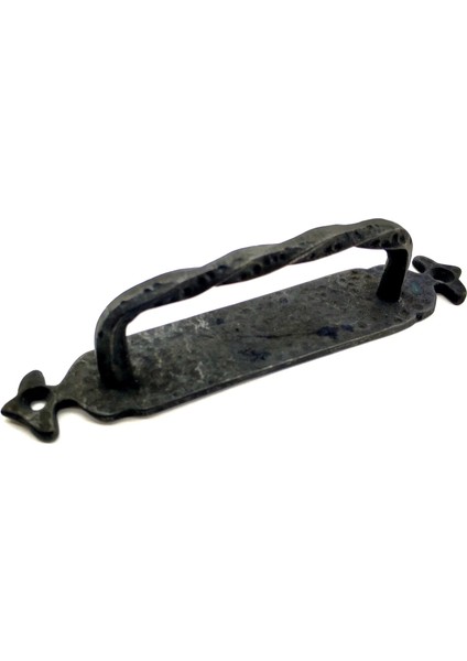 Antika Tarz Dekoratif Pirinç Burgulu Çekme Kol - 205X33 Mm, Oksit