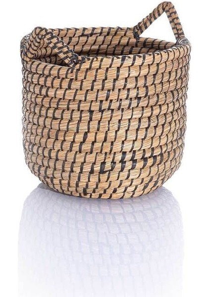 Meander Natural Siyah Su Sümbülü Dekoratif Sepet 32X30 3569 fırsatları