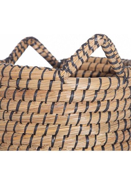 Meander Natural Siyah Su Sümbülü Dekoratif Sepet 32X30 3569 indirimleri