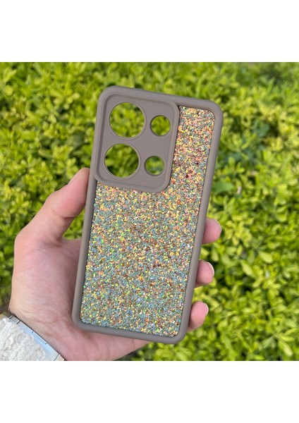 Xiaomi Redmi Note 13 Pro 4g Kılıf Taşlı Işıltılı Darbe Önleyici Silikon Kapak
