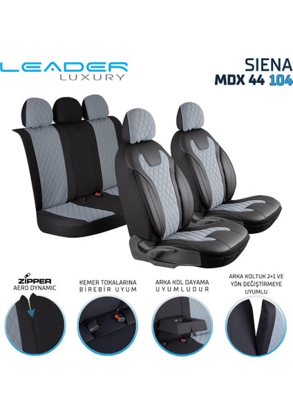 Nissan Country Uyumlu Lüx Yarı Deri Oto Koltuk Kılıfı Ön Arka Takım Cyrstal Füme fiyatları