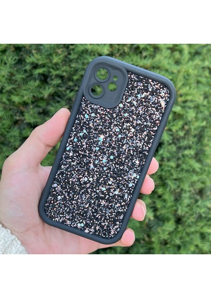 iPhone 11 Kılıf Taşlı Işıltılı Darbe Önleyici Silikon Kapak