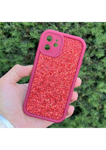 iPhone 12 Kılıf Taşlı Işıltılı Darbe Önleyici Silikon Kapak