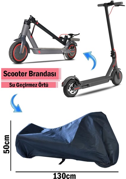 Elektrikli Scooter Brandası Su Geçirmez Toz Kir Yağmur Koruyucu Saklama Kılıfı Örtüsü