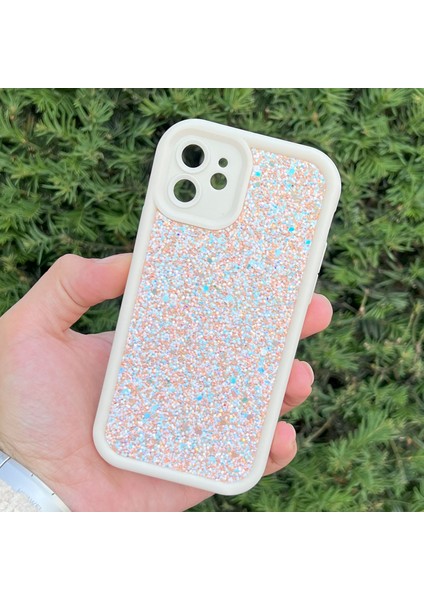 iPhone 12 Kılıf Taşlı Işıltılı Darbe Önleyici Silikon Kapak