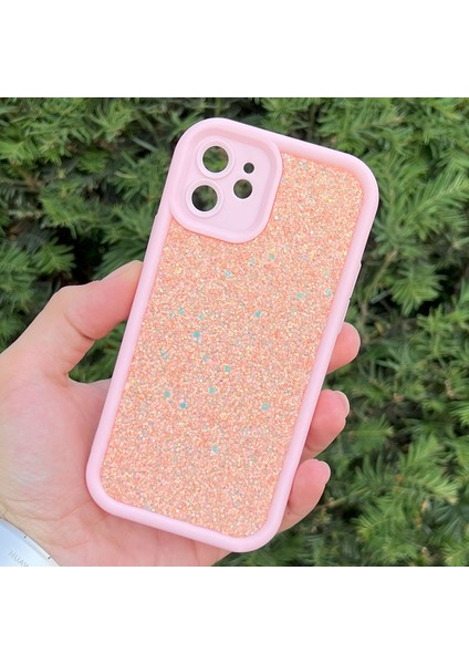 iPhone 12 Kılıf Taşlı Işıltılı Darbe Önleyici Silikon Kapak