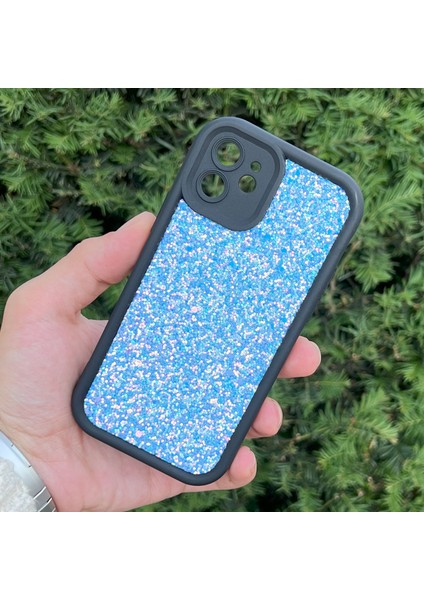 iPhone 12 Kılıf Taşlı Işıltılı Darbe Önleyici Silikon Kapak