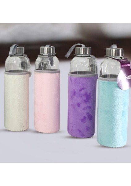 Peluş Kılıflı Cam Matara 750 ml