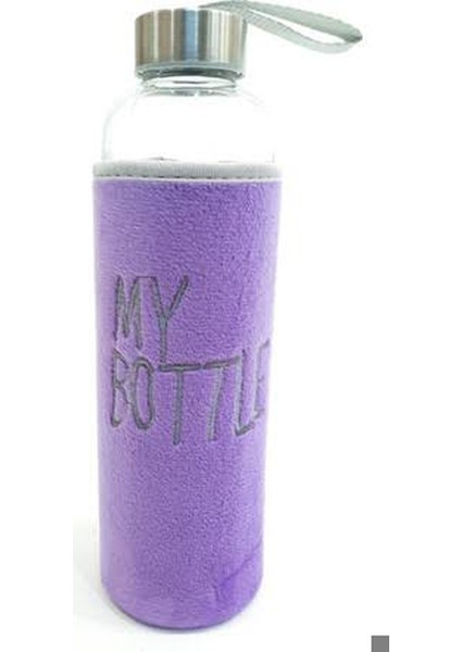 Peluş Kılıflı Cam Matara 1000 ml