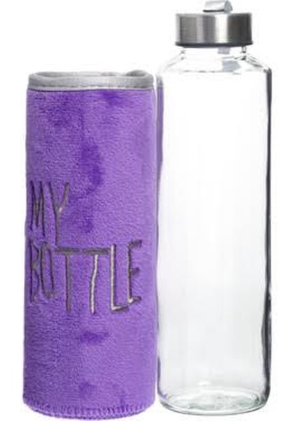 Peluş Kılıflı Cam Matara 1000 ml