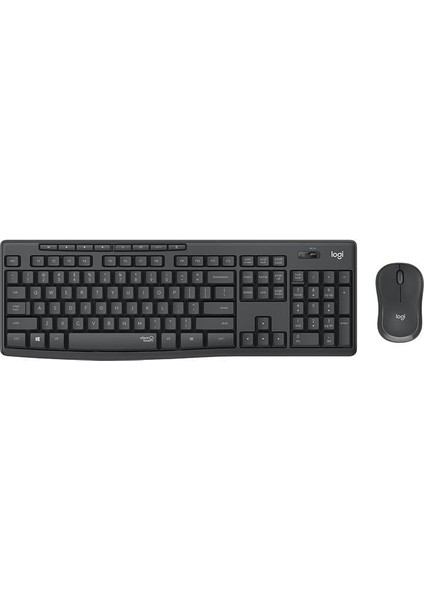 MK295 Q Tr Siyah Kablosuz Klavye Mouse Set
