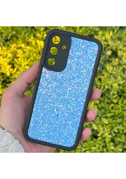Samsung Galaxy A15 Kılıf Taşlı Işıltılı Darbe Önleyici Silikon
