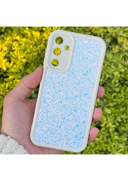 Samsung Galaxy A15 Kılıf Taşlı Işıltılı Darbe Önleyici Silikon