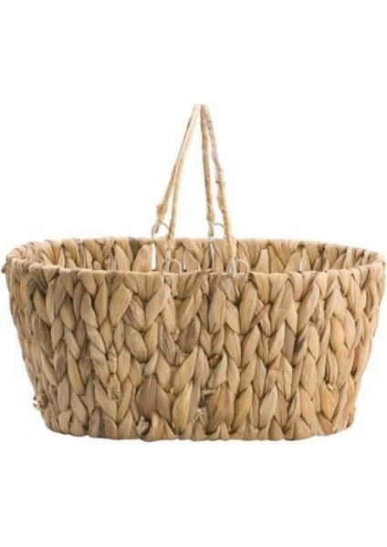 Hasır Örgü Piknik Sepeti 30X21X14 cm