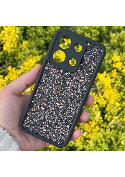 Xiaomi Redmi Note 13 4g Kılıf Taşlı Işıltılı Darbe Önleyici Silikon Kapak