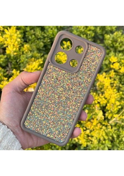 Xiaomi Redmi Note 13 4g Kılıf Taşlı Işıltılı Darbe Önleyici Silikon Kapak