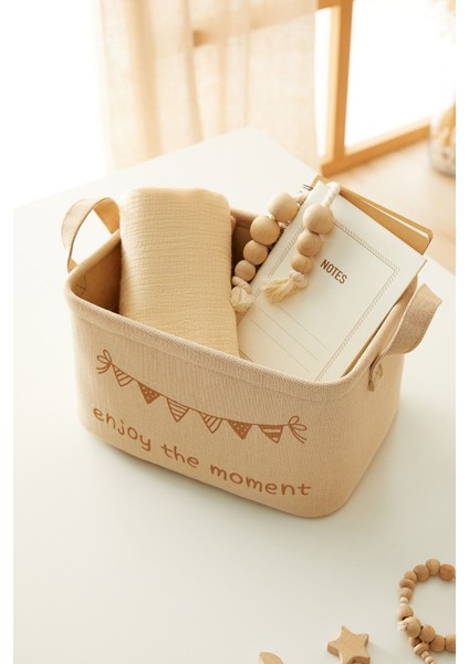 Çocuk Odası Jüt Keten Oyuncak Düzenleyici Çok Amaçlı Kirli Sepeti, Saklama Sepeti fırsatları