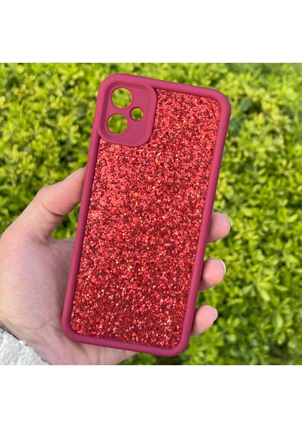 Samsung Galaxy A05 Kılıf Taşlı Işıltılı Darbe Önleyici Silikon Kapak