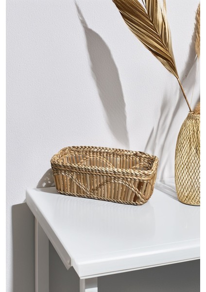 Özel Üretim Çok Amaçlı Doğal El Yapımı Hasır Sepet fırsatları