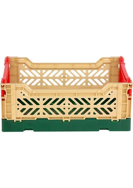 261710 Minibox Yeşil-Gold-Kırmızı Katlanabilir Kasa