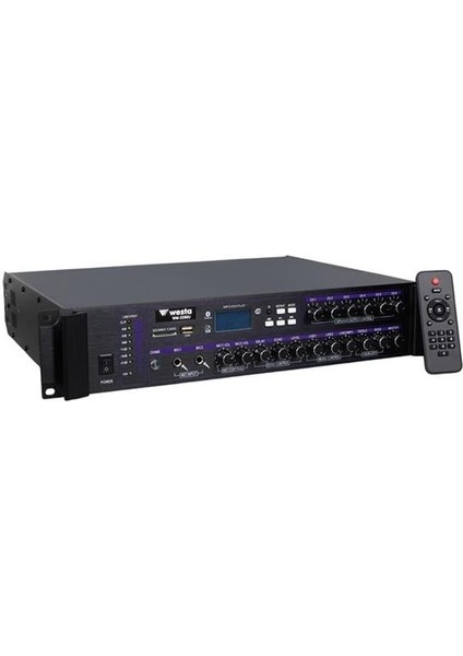 Fırsat Byr WM-2250U 250 Watt 100 Volt Usb-Sd-Bluetooth 6 Bölgeli Trafolu Mixer Anfi Yeni