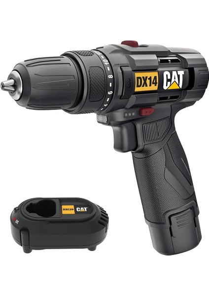Cat DX14 12VOLT/2.0AH Li-Ion Profesyonel Şarjlı Matkap