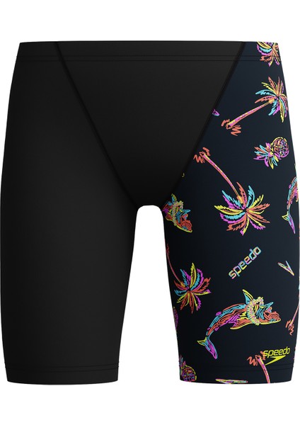 Siyah Erkek Çocuk Yüzücü Mayosu 8-00316118121-SPEEDO Alv Leg V Cut