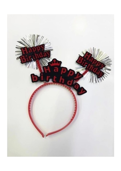 Happy Birthday Neon Renk Doğum Günü Tacı 12 Adet fırsatları