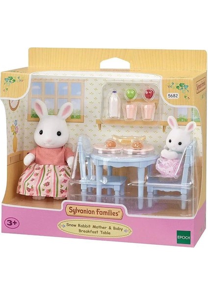 5682 Sylvanian Families Kar Tavşanı Anne ve Bebek Kahvaltı Seti +3 Yaş