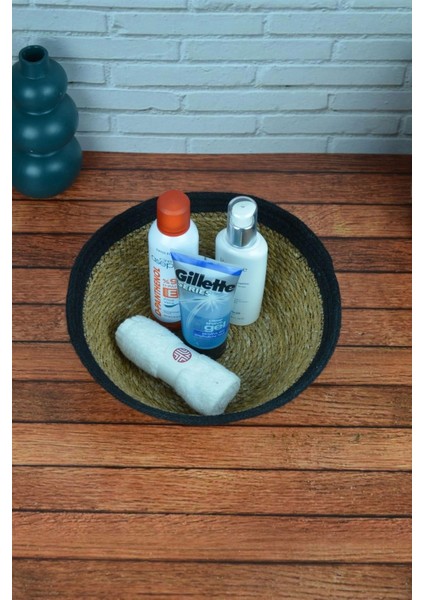 Liv - Dekoratif Doğal El Örmesi Hasır, Çok Amaçlı Sepet, Banyo ve Mutfak Organizer fırsatları