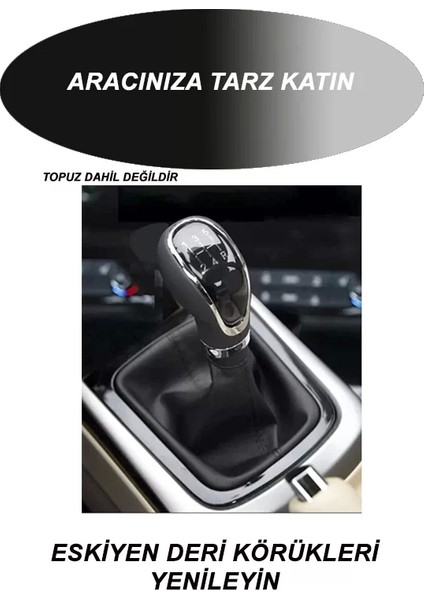 Peugeot 205 Uyumlu Oto,araba Vites Körüğü Siyah Dikiş