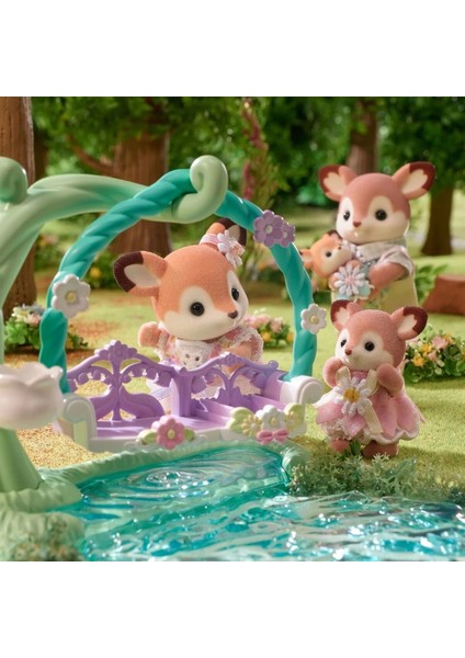5801 Sylvanian Families Geyik Bebekler ve Çiçekli Salıncak Seti +3 Yaş