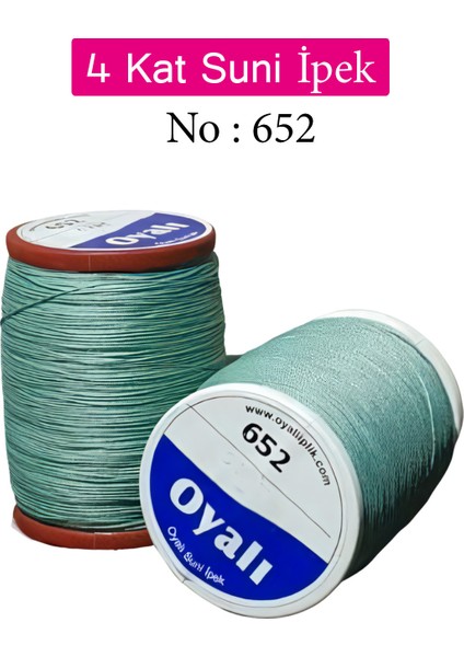 4 Kat Suni Ipek Iplik Iğne Oyası Boncuk Ipi Tığ Oyası NO:652
