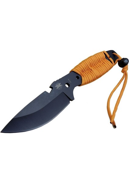 Gear Assault 0238TRN Kamp Bıçağı 22,5 cm - Turuncu, Metal; Ipli Sap