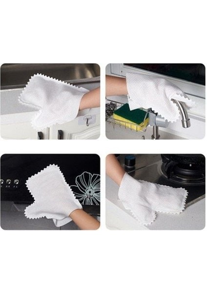 Çok Amaçlı Temizlik Eldiveni Toz Alma Bezi 10 Adet fırsatları