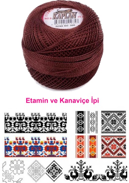 Etamin ve Kanaviçe Ipi 8 No Kod/renk: 300 - Royaleks