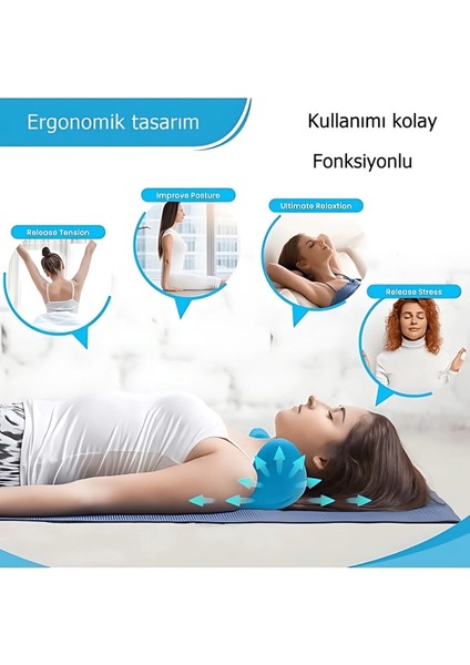 Ergonomik Boyun Masajı Yastığı - Servikal Traksiyon Destekli, Omurilik Ortopedik Yastık ( Lisinya ) indirimleri