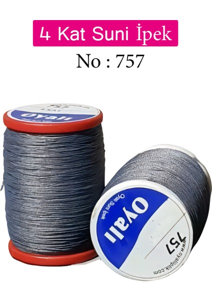 4 Kat Suni Ipek Iplik Iğne Oyası Boncuk Ipi Tığ Oyası NO:757