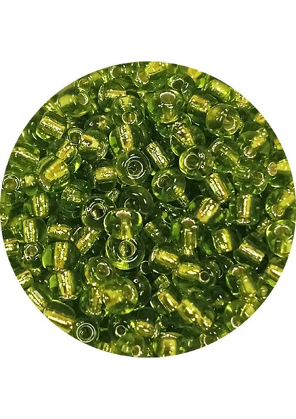 Dökme Cam Kum Boncuk (8/0) 3 mm - 20 Gram - Şeffaf Yeşil - BNC167
