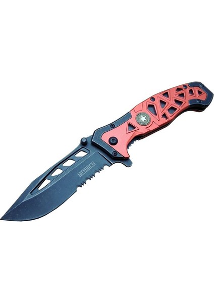 Lanmark MX50 Testereli Outdoor Çakı 21 cm - Otomatik