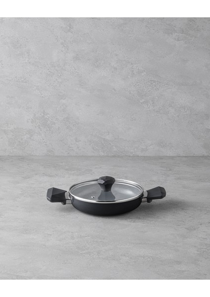 Prego Cerawell Kapaklı Sahan 20 cm Siyah