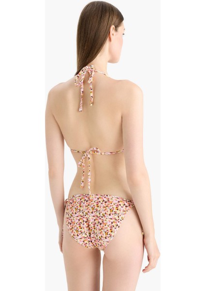 Regular Fit Çiçekli Bürümcük Bağcıklı Bikini Altı-Fall in Love E2577AX25SM indirimleri