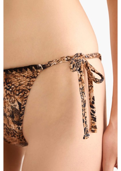 Regular Fit Leopar Desenli Bikini Alt-Fall in Love E3898AX25SM fırsatları