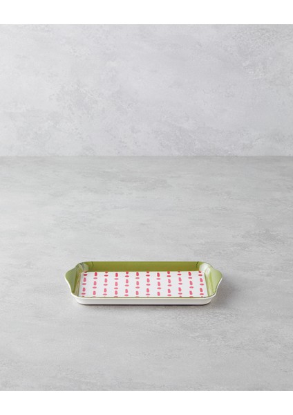 Fusion Melamin Tepsi 23X14 cm Pembe - Yeşil fiyatları