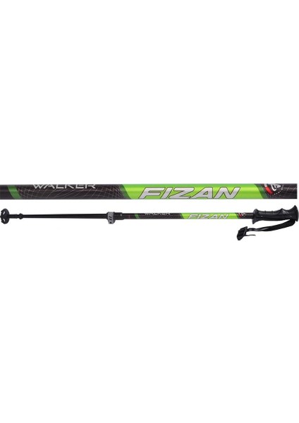 Fizan Walker 2 Section Çiftli Pole Baton-Yeşil
