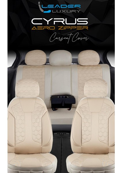 Kia Stonic Uyumlu Lüx Deri Detaylı Oto Koltuk Kılıfı Ön Arka Takım Venüs Bej Auto Good Store indirimleri